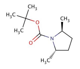 (S,S)-N-Boc-2,5-dimethylpyrrolidine (CAS 156038-84-5) - chemical structure image