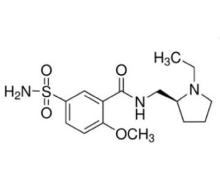 (S)-(&minus;)-Sulpiride (CAS 23672-07-3) - chemical structure image