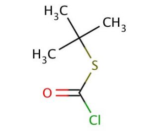 S-tert-Butyl chlorothioformate (CAS 13889-95-7) - chemical structure image