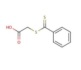 S-(Thiobenzoyl)thioglycolic acid (CAS 942-91-6) - chemical structure image