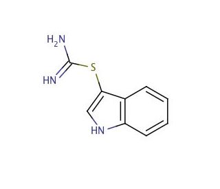 S[3-Indolyl]isothiuronium Iodide (CAS 26377-76-4) - chemical structure image