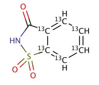 Saccharin-13C6 (CAS 1286479-01-3) - chemical structure image