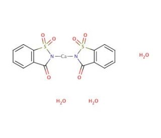 Saccharin hemicalcium salt (CAS 6381-91-5) - chemical structure image
