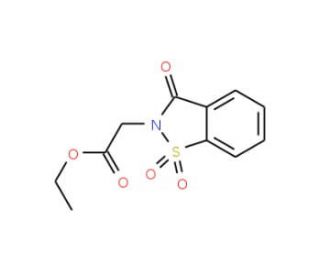 Saccharin N-(2-Acetic Acid Ethyl Ester)(Piroxicam Impurity E) (CAS 24683-20-3) - chemical structure image