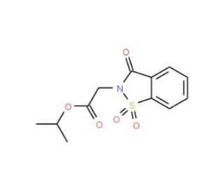 Saccharin N-(2-Acetic Acid Isopropyl Ester)(Piroxicam Impurity F) (CAS 76508-37-7) - chemical structure image