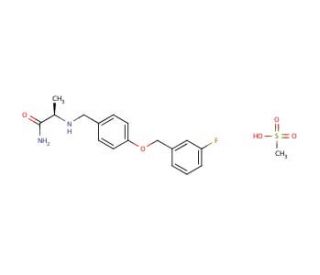 Safinamide mesylate (CAS 202825-46-5) - chemical structure image