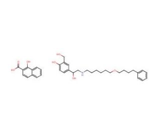 Salmeterol, 1-Hydroxy-2-naphthoate (CAS 94749-08-3) - chemical structure image