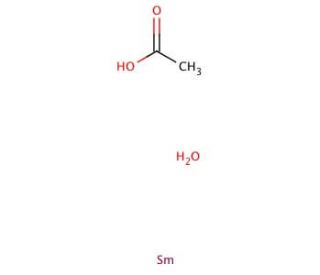 Samarium(III) acetate hydrate (CAS 100587-91-5) - chemical structure image