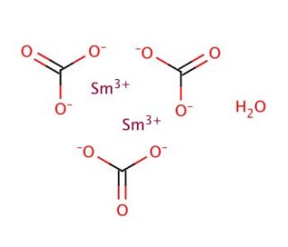 Samarium(III) carbonate hydrate (CAS 38245-37-3) - chemical structure image