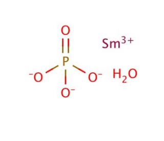 Samarium(III) phosphate hydrate (CAS 13465-57-1) - chemical structure image
