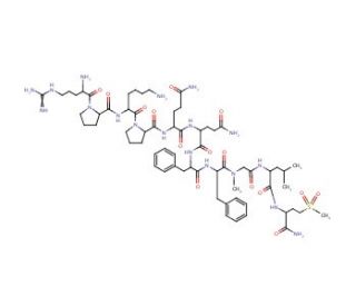 [Sar-9, Met(O<sub>2</sub>)-11]-Substance P (CAS 110880-55-2) - chemical structure image
