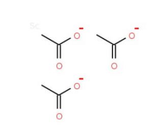 Scandium (III) acetate (CAS 304675-64-7) - chemical structure image