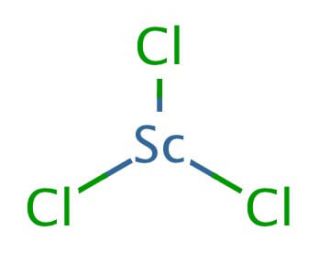 Scandium(III) chloride, Anhydrous (CAS 10361-84-9) - chemical structure image