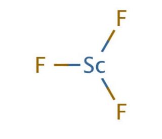 Scandium(III) fluoride (CAS 13709-47-2) - chemical structure image