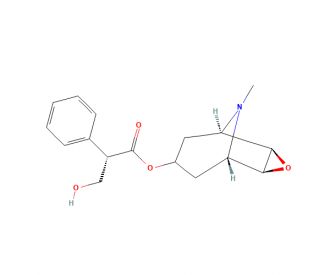 Scopolamine (CAS 51-34-3) - chemical structure image