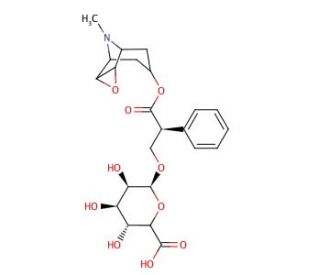 Scopolamine &beta;-D-Glucuronide (CAS 17660-02-5) - chemical structure image