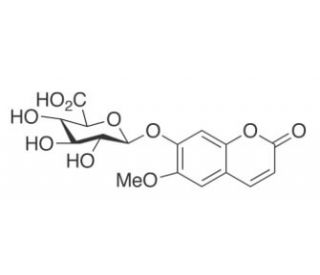 Scopoletin &beta;-D-Glucuronide (CAS 132752-65-9) - chemical structure image