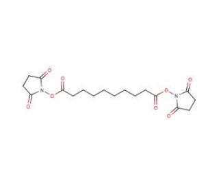 Sebacic acid bis(N-succinimidyl) ester (CAS 23024-29-5) - chemical structure image