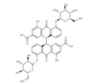 Sennoside A (CAS 81-27-6) - chemical structure image