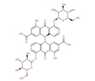 Sennoside B (CAS 128-57-4) - chemical structure image
