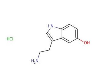 Serotonin hydrochloride (CAS 153-98-0) - chemical structure image