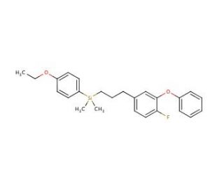 Silafluofen (CAS 105024-66-6) - chemical structure image