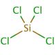 Silicon tetrachloride (CAS 10026-04-7) - chemical structure image