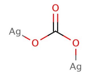 Silver carbonate (CAS 534-16-7) - chemical structure image