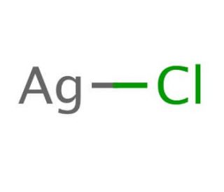 Silver chloride (CAS 7783-90-6) - chemical structure image