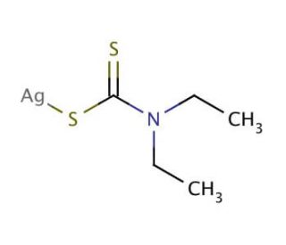 Silver diethyldithiocarbamate (CAS 1470-61-7) - chemical structure image