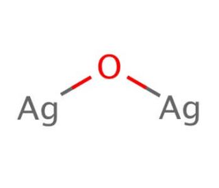 Silver(I) oxide (CAS 20667-12-3) - chemical structure image