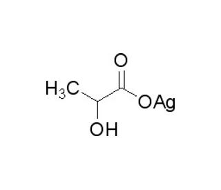 Silver lactate (CAS 128-00-7) - chemical structure image