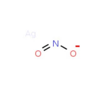 Silver nitrite (CAS 7783-99-5) - chemical structure image