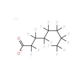 Silver perfluorooctanoate (CAS 335-93-3) - chemical structure image