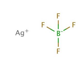 Silver tetrafluoroborate (CAS 14104-20-2) - chemical structure image