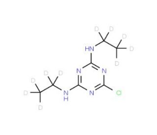 Simazine-d10 (CAS 220621-39-6) - chemical structure image