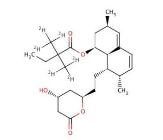 Simvastatin-d6 (CAS 1002347-71-8) - chemical structure image