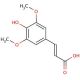 Sinapic acid 的分子结构, CAS编号: 530-59-6 Sinapic acid (CAS 530-59-6) - chemical structure image