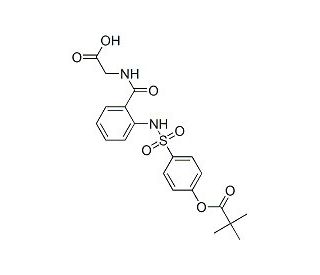 Sivelestat (CAS 127373-66-4) - chemical structure image