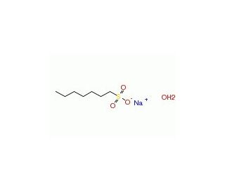Sodium 1-heptanesulfonate monohydrate (CAS 207300-90-1) - chemical structure image