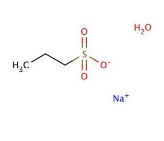 Sodium 1-propanesulfonate monohydrate (CAS 304672-01-3) - chemical structure image