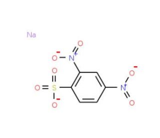 Sodium 2,4-dinitrobenzenesulfonate (CAS 885-62-1) - chemical structure image