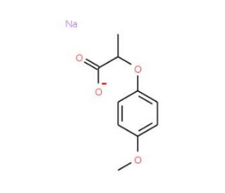 Sodium 2-(4-methoxyphenoxy)propanoic acid (CAS 150436-68-3) - chemical structure image