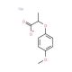 Sodium 2-(4-methoxyphenoxy)propanoic acid (CAS 150436-68-3) - chemical structure image