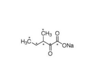 Sodium 2-Keto-3-Methyl-Pentanoate (13C6) (CAS 3715-31-9) - chemical structure image
