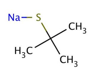 Sodium 2-methyl-2-propanethiolate (CAS 29364-29-2) - chemical structure image