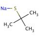 Sodium 2-methyl-2-propanethiolate (CAS 29364-29-2) - chemical structure image