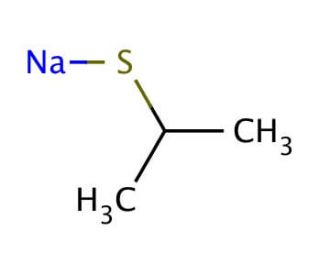 Sodium 2-propanethiolate (CAS 20607-43-6) - chemical structure image