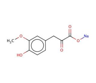 Sodium 3-(4-hydroxy-3-methoxy-phenyl)-2-oxo-propionate - chemical structure image