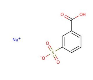 Sodium 3-sulfobenzoate (CAS 17625-03-5) - chemical structure image